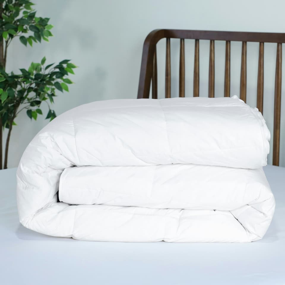 image 1 of Duck Feather & Down Duvet - All Seasons (4.5 + 9 Tog) Single White | White | Single
