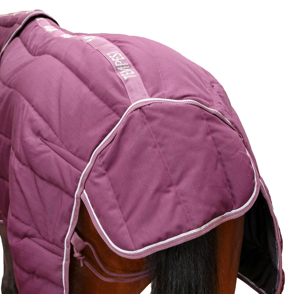 image 1 of Tempest Original Combo Neck Horse Stable Rug & Neck - Burgundy - 5´ 9"
