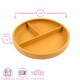 image 3 of Tiny Dining Baby Divided Silicone Suction Plate - Ochre Orange
