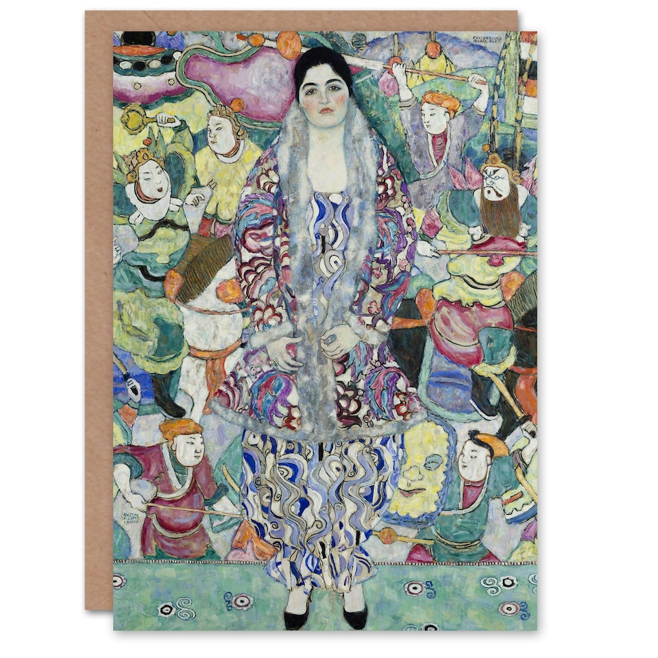 image 1 of Gustav Klimt Art Card Portrait of Friederike Maria Beer