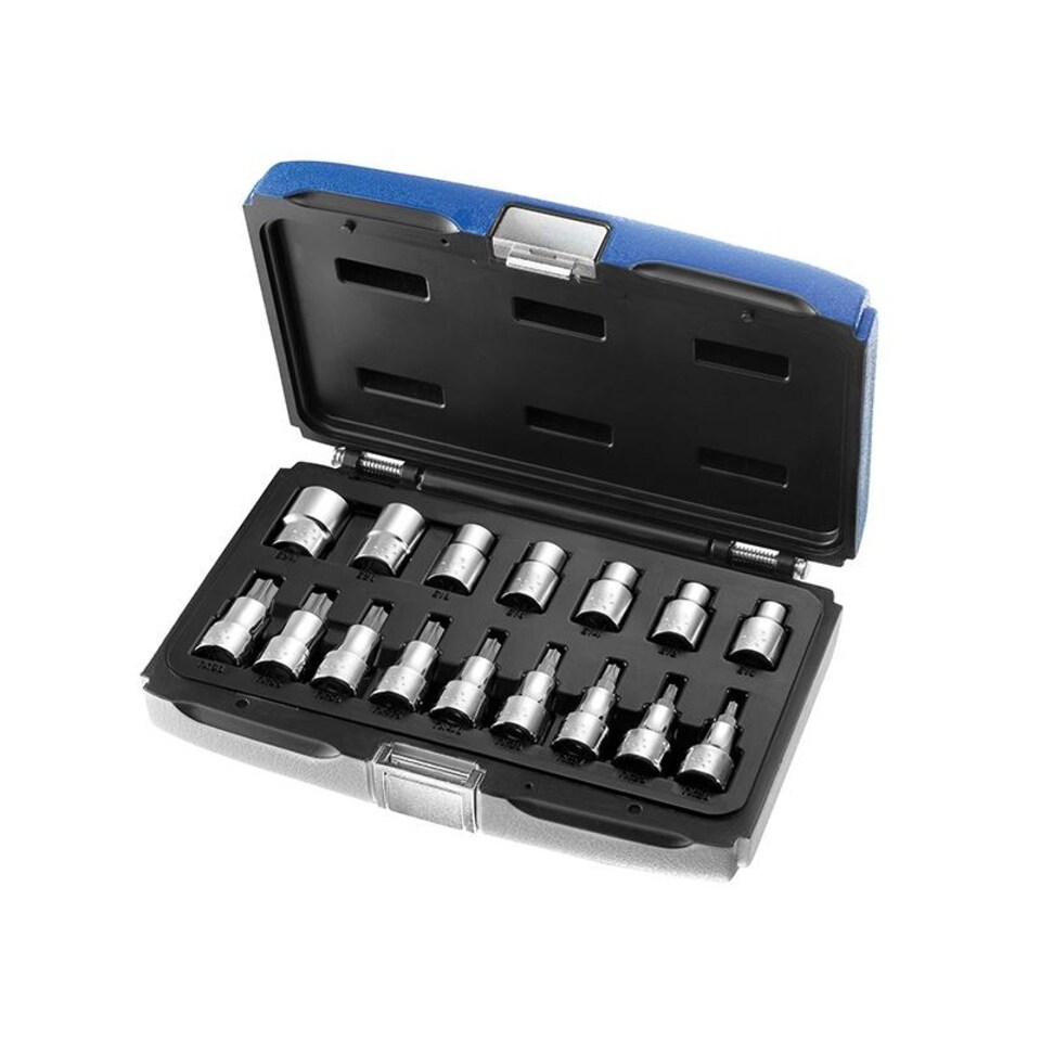 Expert 1/2in Drive Torx Socket Set, 16 Piece | Multi | Multi Colour | One Size | 1