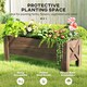 image 4 of Outsunny Wooden Garden Raised Bed Planter Grow Containers Pot,