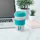image 2 of KitchenCraft 410ml Bamboo A to Z Letter "D" Reuseable Mug Multi