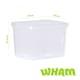 image 5 of Wham Clip 5x 21.5L Rectangular Plastic Storage Boxes with Clip Lock Lids. Ideal for Home, Office, Toys & More - Clear/Clear | Clear | 5
