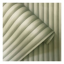 Holden Décor Eastern Horizons Bevel Slat Wallpaper - Sage Green - 10m x 52cm Green