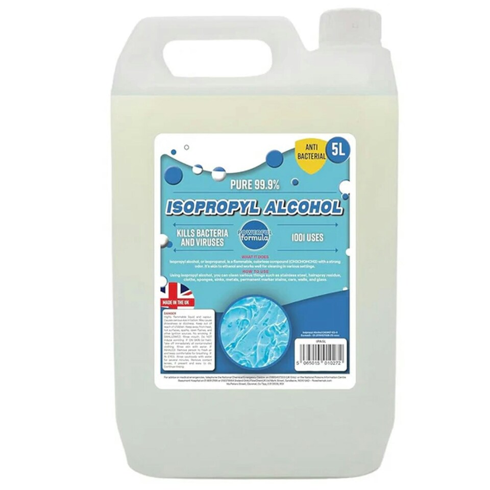 image 1 of 2 x 5L Household Cleaning Disinfectant Strong Isopropyl IPA Cleaning Liquid For Grease Dirt Oil & Electronics