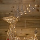 image 6 of 95cm Light up Gold Glitter Twist Christmas Reindeer with 94 Warm White LEDs