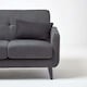 image 4 of Homescapes Cotton Plain Black Rectangular Cushion Cover - 30 x 50 cm | Black | Black | 30 x 50 cm
