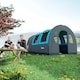 image 2 of Outsunny Camping Tent, 3000mm Waterproof Family Tent for 5-6 Man, Orange
