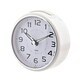 image 2 of Hometime Alarm Clock Round with Illuminated Button - White Case White