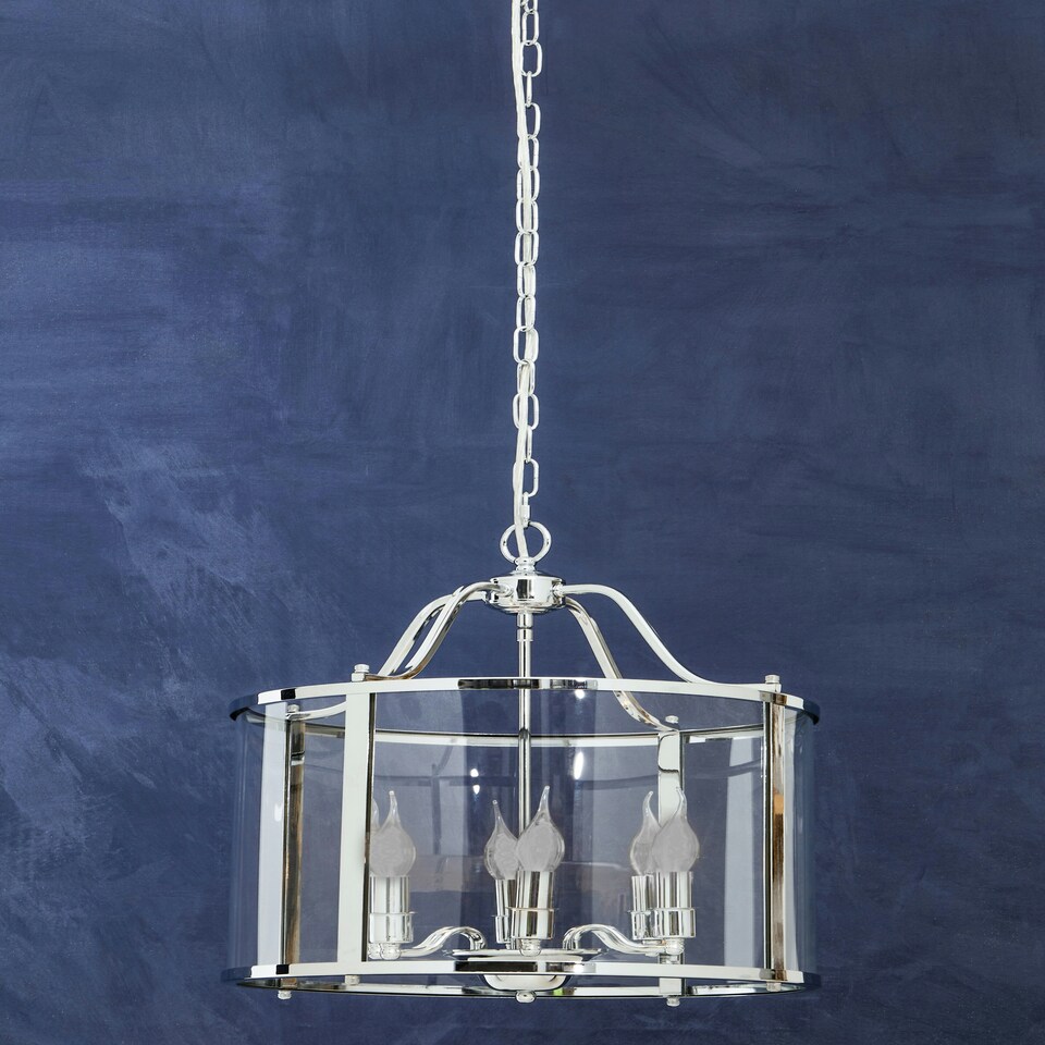 image 1 of Interiors by Premier 6 Bulb Chrome Pendant Light