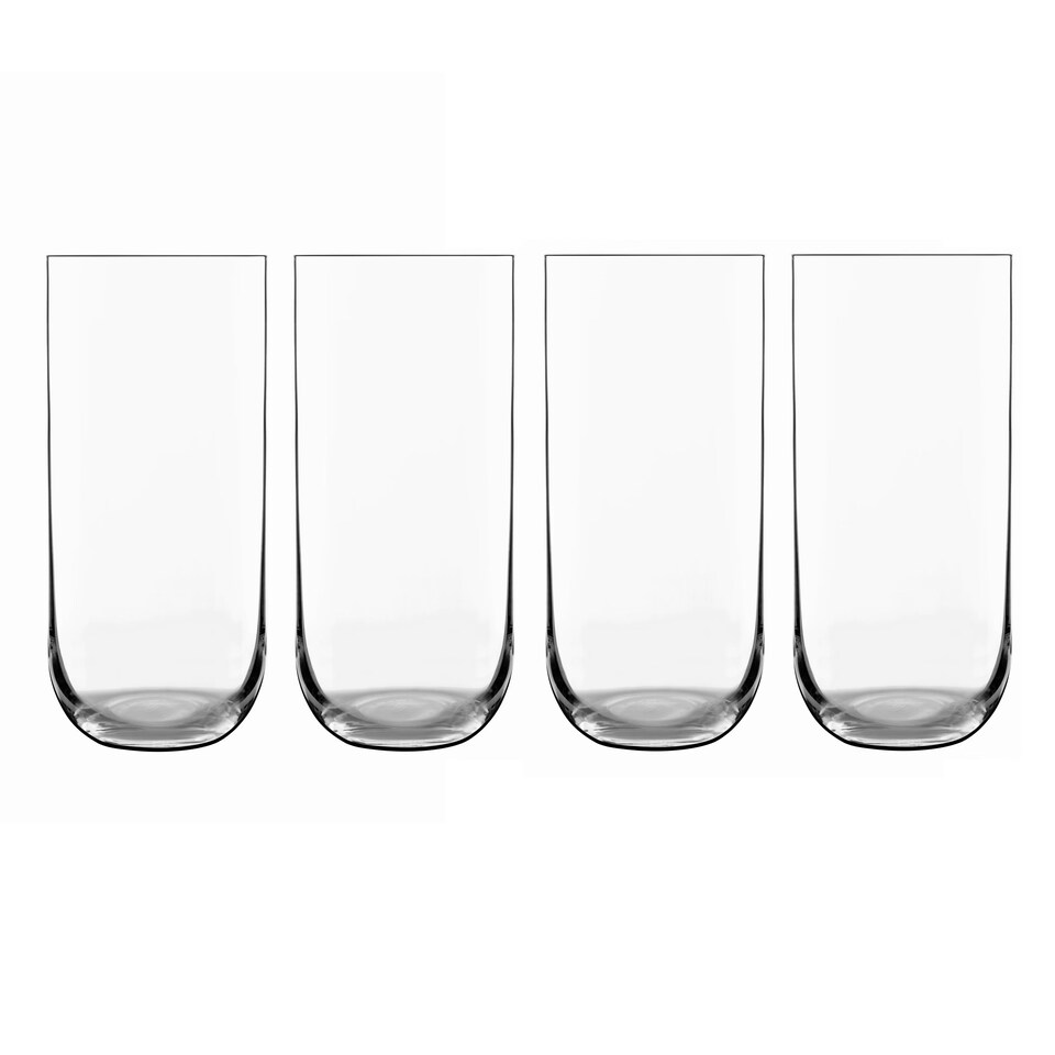 image 1 of Luigi Bormioli Sublime Beverage Glasses Set 590 ml Crystal Glassware - Pack of 4 N/A