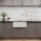 image 2 of Fireclay 595mm Single Bowl Butler Kitchen Sink with Overflow, Classic Tap & Waste in White Ceramic by Balterley