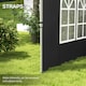 image 9 of Outsunny Gazebo Side Panels for 3x3(m) or 3x4m Pop Up Gazebo, 2 Pack, Black