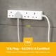 image 6 of GEEPAS 4 Gang Extension Lead, 1M Cable