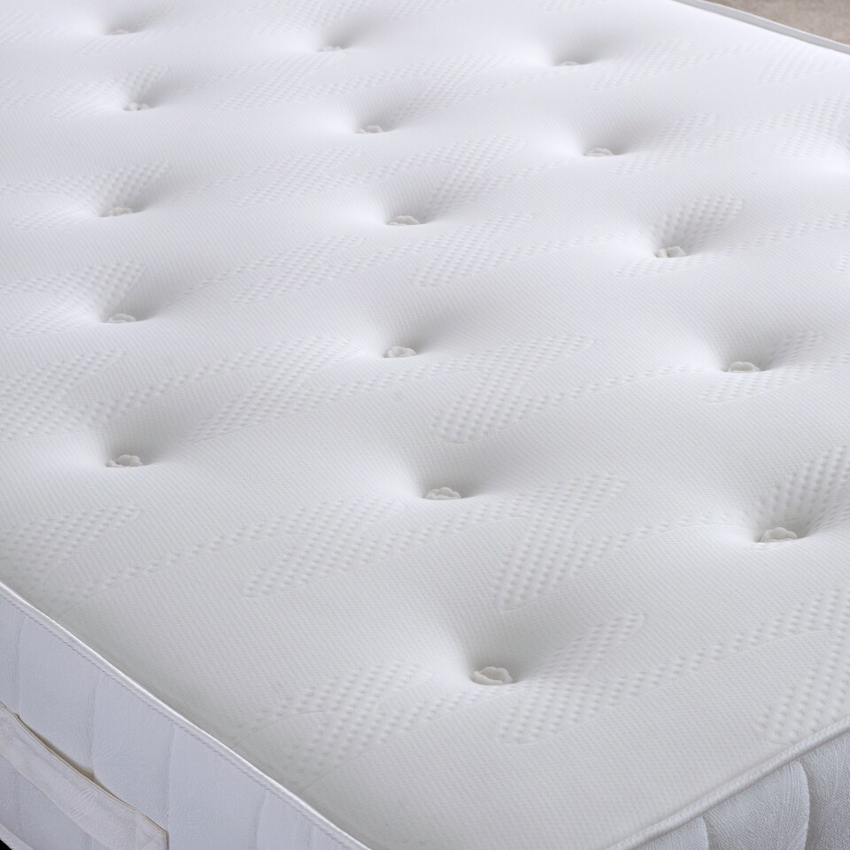 image 1 of Aurora Grey Velvet Ottoman Bed And Memory Maestro Memory Foam Mattress Double | Grey