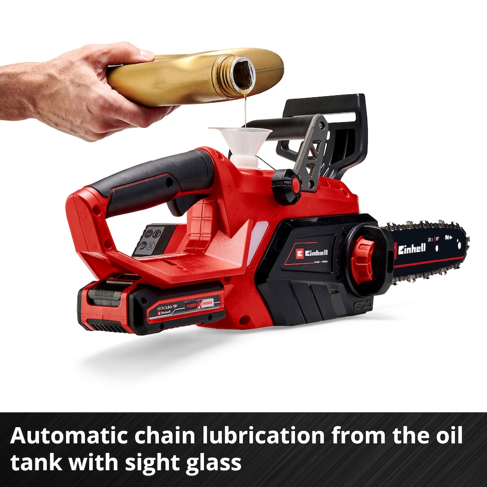 image 1 of Einhell Cordless Chainsaw 25cm PXC GE-LC 18/25-1 Li Kit (1x3,0Ah)