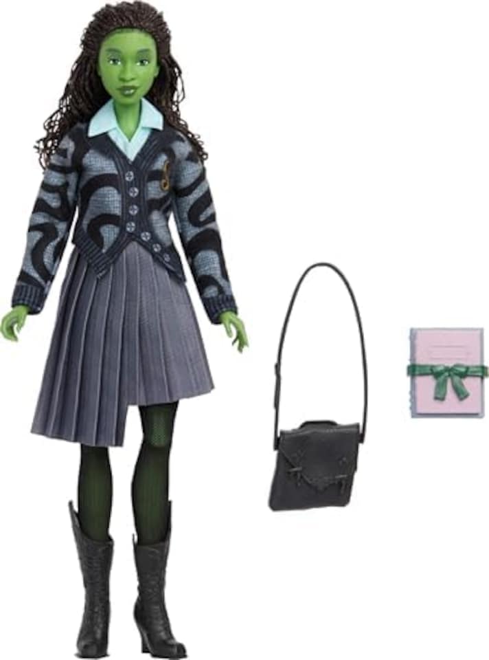 image 1 of Wicked Movie Elphaba Doll - Shiz University Fashion Dolls