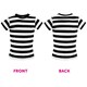 image 5 of Grandma Burglar Costume - Short Sleeve Top, Grey Bun Wig & Mask Black | L