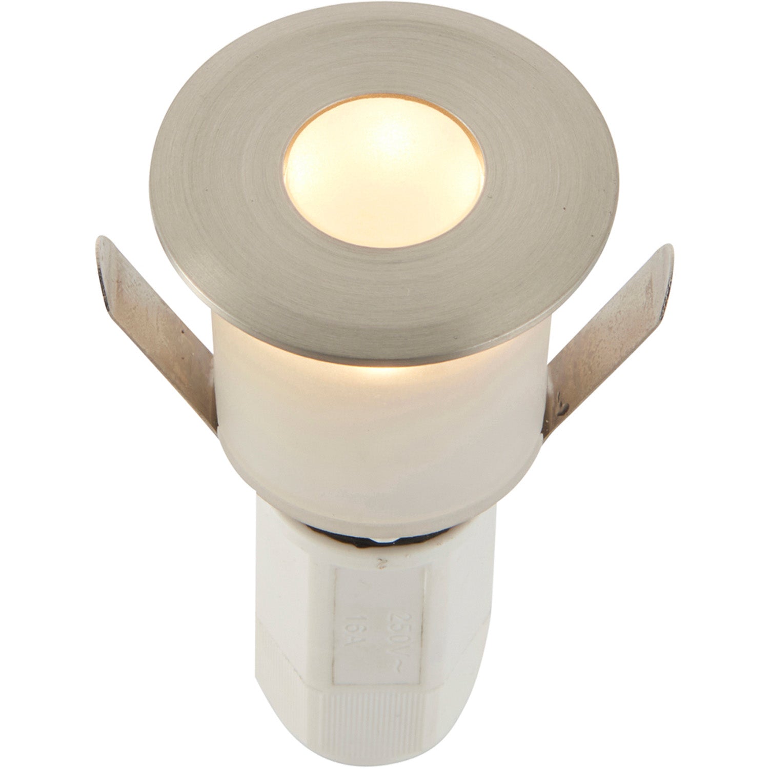 Loops Recessed Decking IP67 Guide Light - 1.2W Warm White LED - Satin Nickel Plate in Metallics