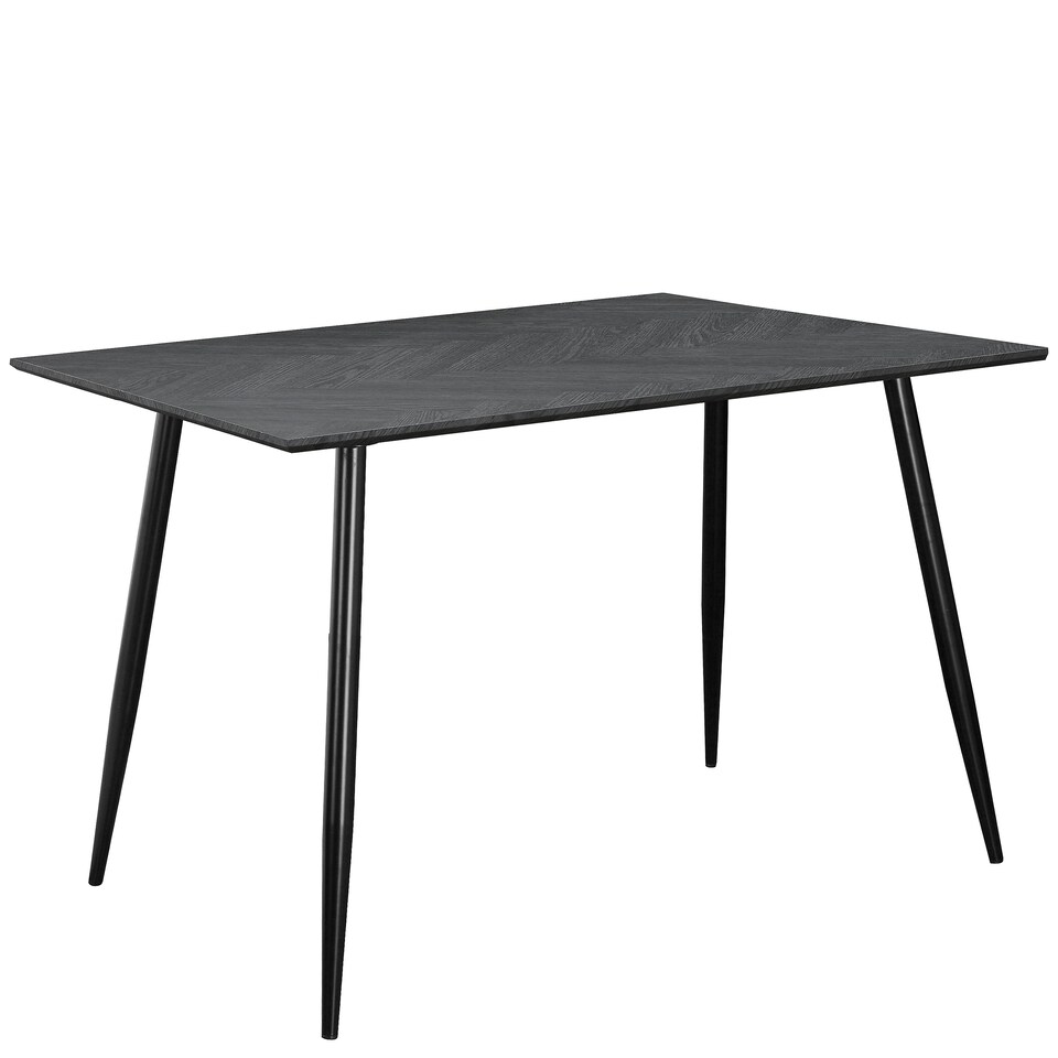 image 1 of Monza Table 120 Fishbone GreyoakBlack120x80x76cm Grey | Fishbone Greyoak/Black