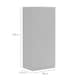 image 3 of HOMCOM Wardrobe for Bedroom, Double Wardrobe with Hanging Rail, Grey