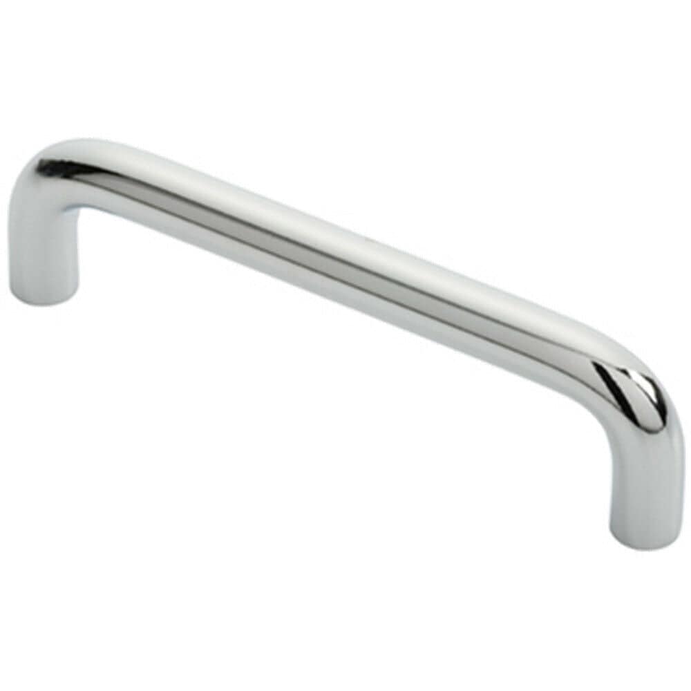 Loops Round D Bar Cabinet Pull Handle 106 x 10mm 96mm Fixing Centres Chrome