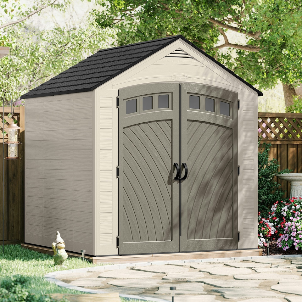 image 1 of Suncast Vista Shed 7x7 Cream
