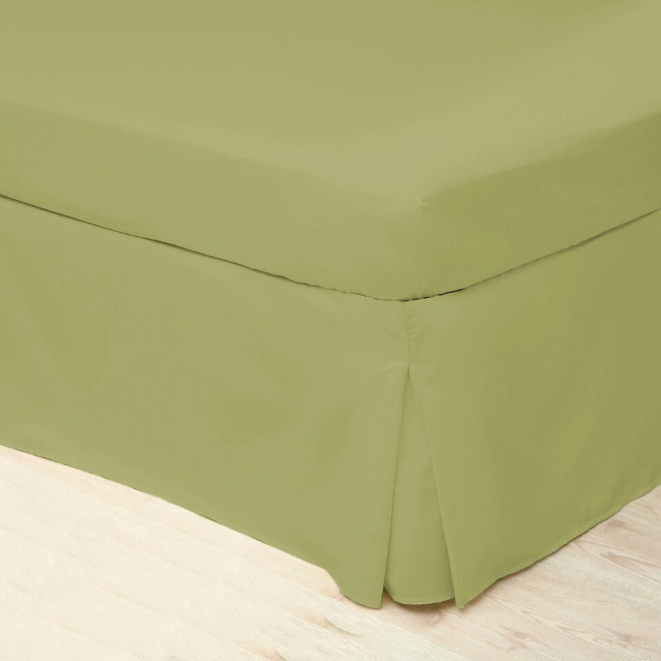 Belledorm Easycare Percale Platform Valance - Olive - Kingsize