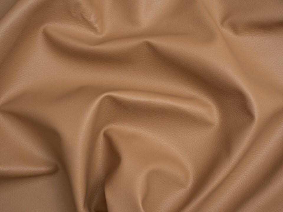 Minerva Core Range Brown Textured Faux Leather Fabric for Bag Making, Dressmaking, Upholstery, 140cm / 55" Wide - per metre