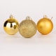 image 1 of 50mm/24Pcs Christmas Baubles Shatterproof Gold,Tree Decorations