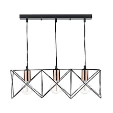 Olson 3 Light Black Ceiling Light