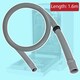 image 10 of SPARES2GO Universal Straight Drain Hose Pipe for Dishwasher Washing Machine (21mm)