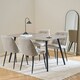 image 4 of Wicklow Rectangular Dining Table in Grey/Black