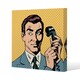 image 1 of phone style pop art retro (Canvas Print) 127 x 127 x 4cm