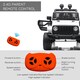 image 6 of HOMCOM 12V Kids Electric Ride On Car Truck Off-road Toy W/ Remote Control White