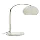 image 1 of Interiors by Premier Chrome Finish Table Lamp With White Base Silver