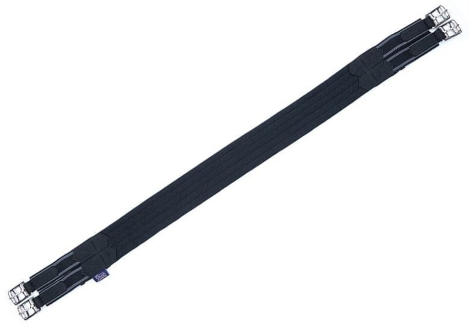 image 1 of Shires Elasticated Burghley Girth Black