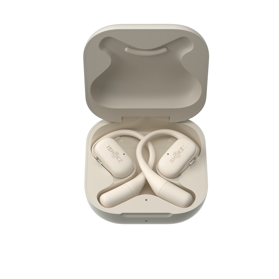 image 1 of SHOKZ OPENFIT BEIGE SPORTS HEADPHONES