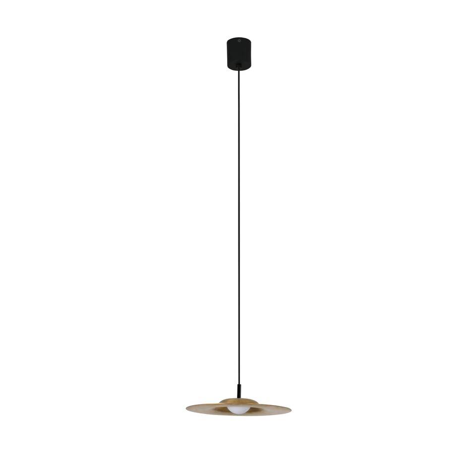 image 1 of Cosmos LED 1 Light Dome Ceiling Pendant Brass