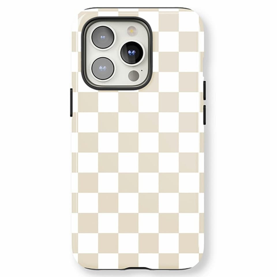image 1 of Neutral Checkerboard Phone Case | Brown | iPhone 15
Magsafe | iPhone 15
Magsafe