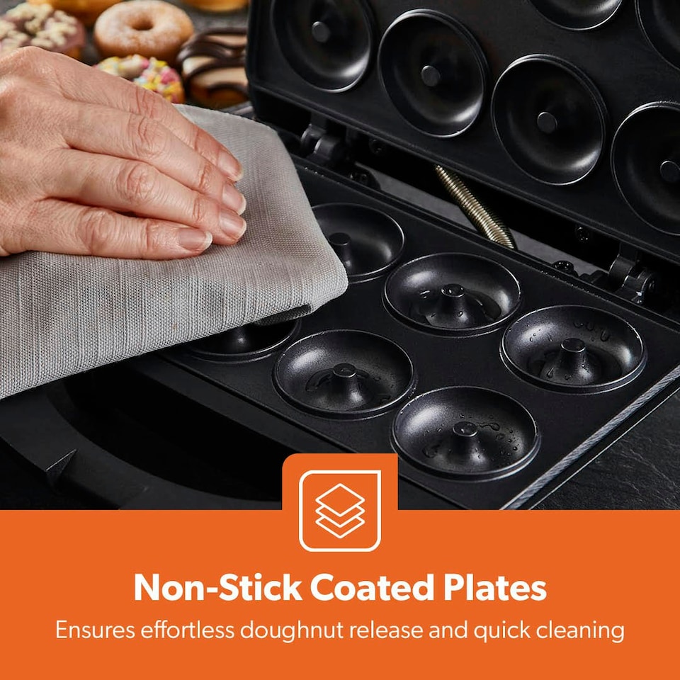 image 1 of GEEPAS 750W Doughnut Maker Machine, 8 Hole