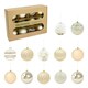 image 1 of 12PK Shatterproof Large Baubles Gold