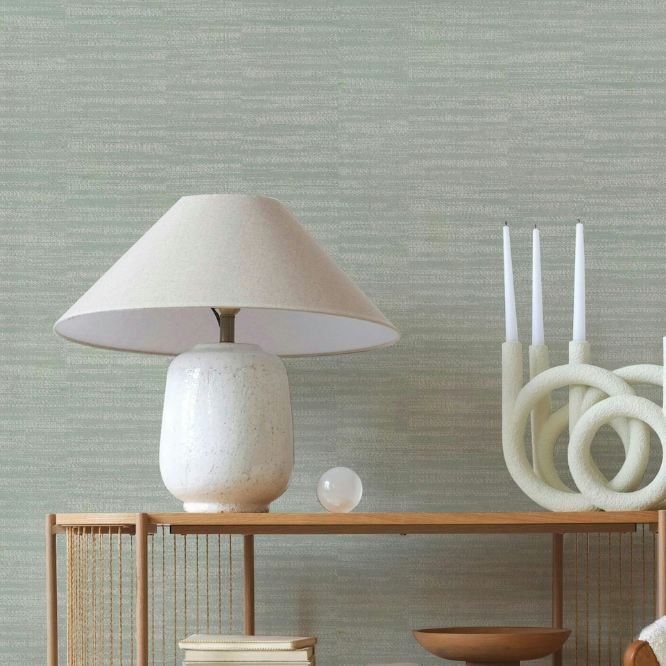 image 1 of Boutique Scape Texture Sage Wallpaper Green | Green