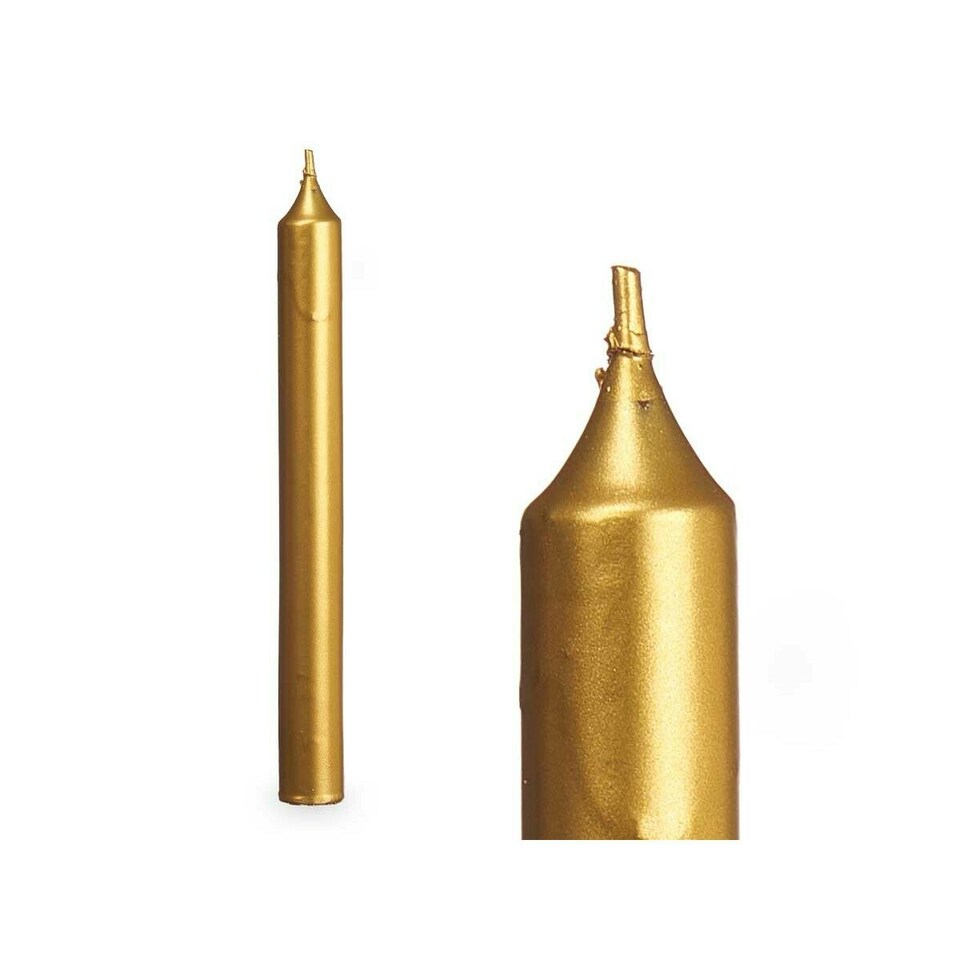image 1 of Candle Set Acorde 126-D-AR Golden 2 x 2 x 20 cm (12 Units) N/A