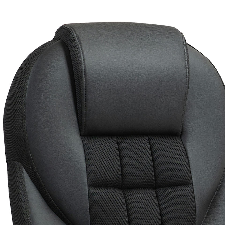 image 1 of HOMCOM Executive Office Chair High Back Computer Chair with Armrests Black