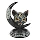 image 1 of Something Different Black Cat & Moon Backflow Incense Burner - Black/White/Red - One Size