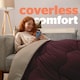 image 7 of Silentnight 10.5 Tog Seersucker Coverless Duvet and Pillowcase Set N/A | Berry/Natural | Double