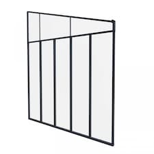 Patio Cover 4 Series Sidewall - Acrylic - L319 x W6.7 x H305 cm - Grey Grey