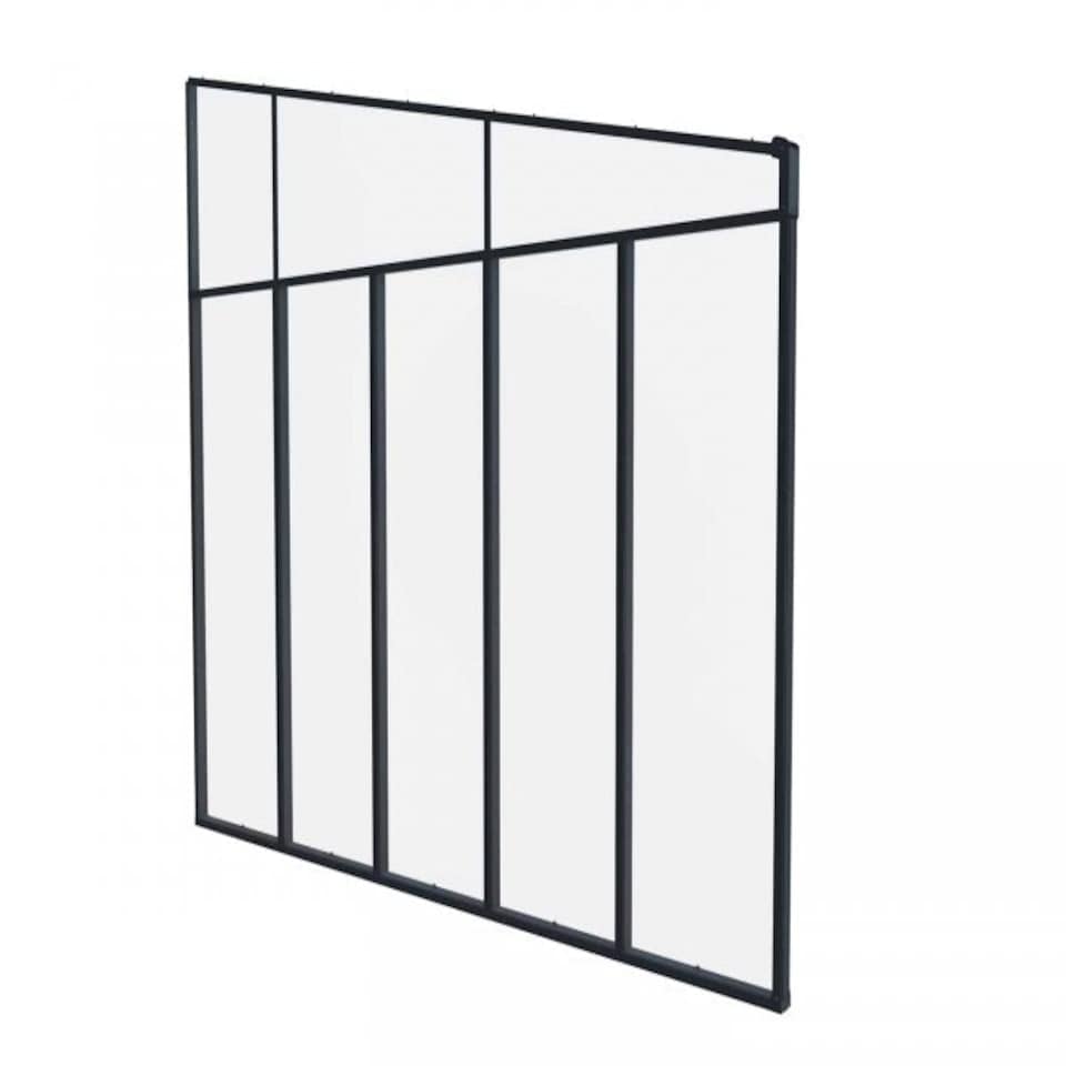 image 1 of Patio Cover 4 Series Sidewall - Acrylic - L319 x W6.7 x H305 cm - Grey Grey